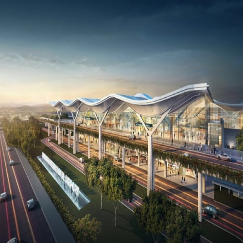 Thi công kết cấu thép Sân bay Cam Ranh mở rộng